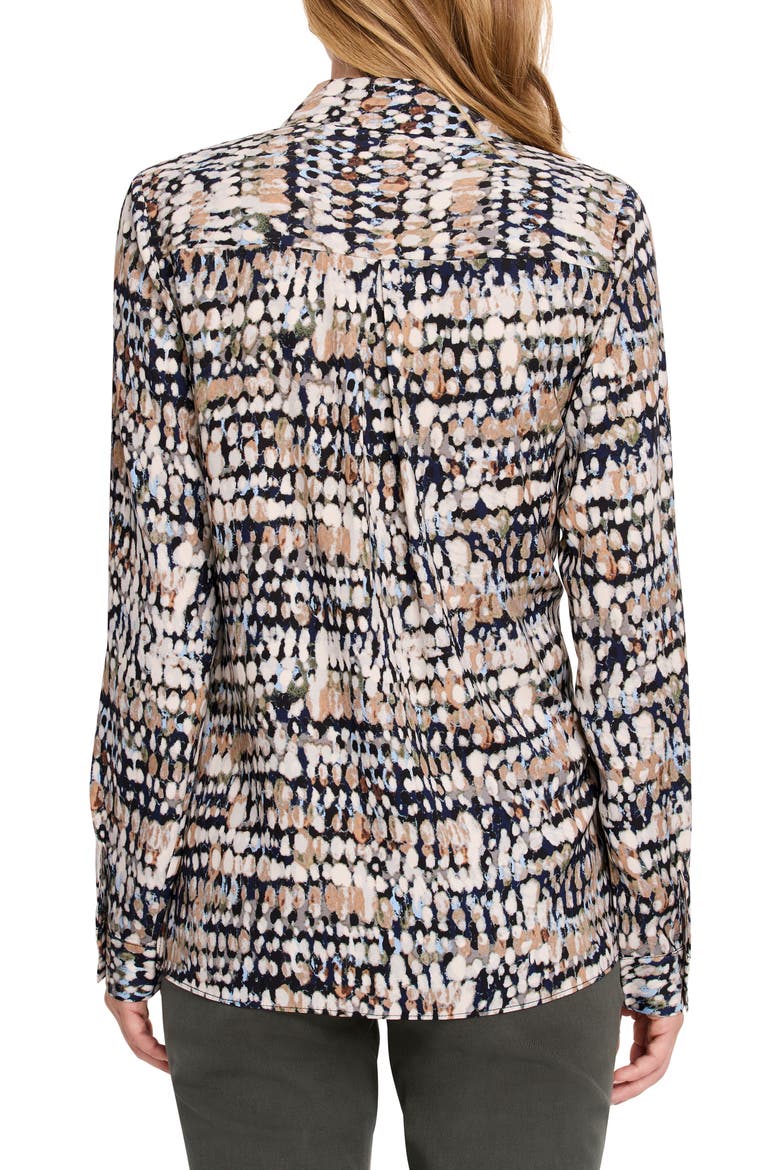 Harvest Dot Button-Up Top, Alternate, color, NEUTRAL MULTI