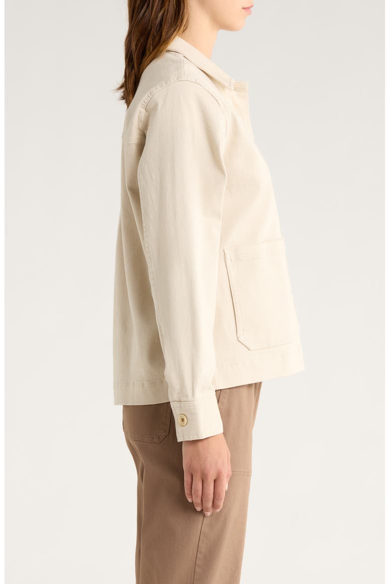 Folly Stretch Cotton Twill Chore Coat, Alternate, color, STONE