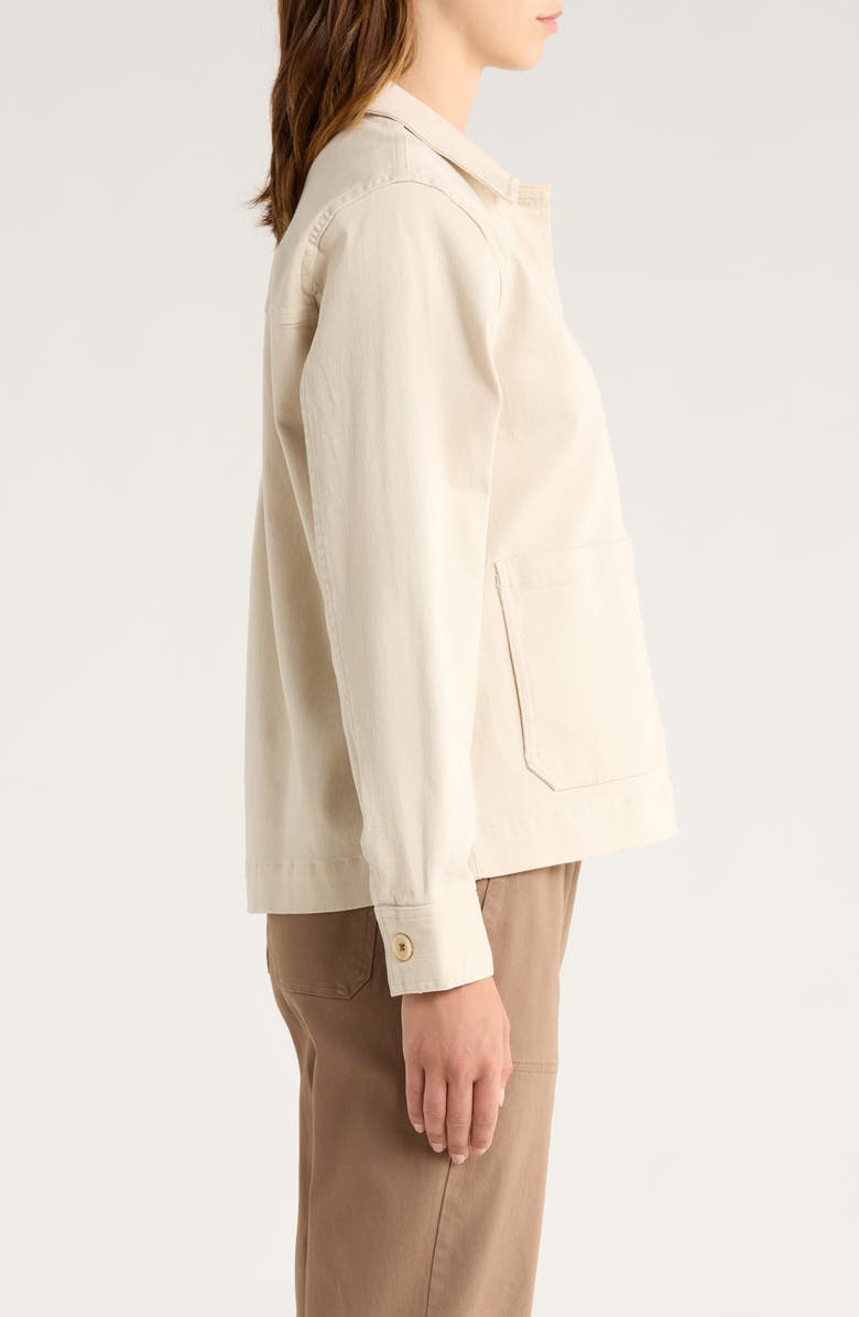 Free Fly Folly Stretch Cotton Twill Chore Coat, Alternate, color, Stone