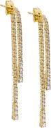 BY ADINA EDEN CZ Double Graduated Tennis Stud Earring