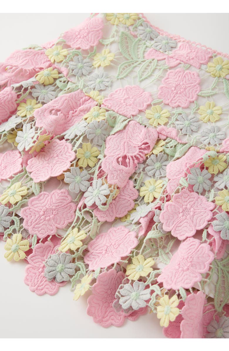 Marlo Kids Estella Frill Embroidered Mini Skirt, Alternate, color, Floral