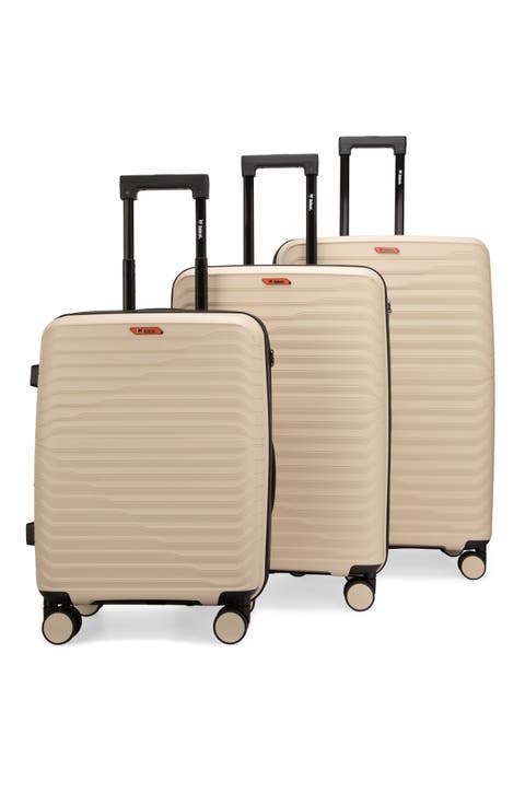 Excavator 3 Piece Expandable Spinner Luggage Set with TSA Lock