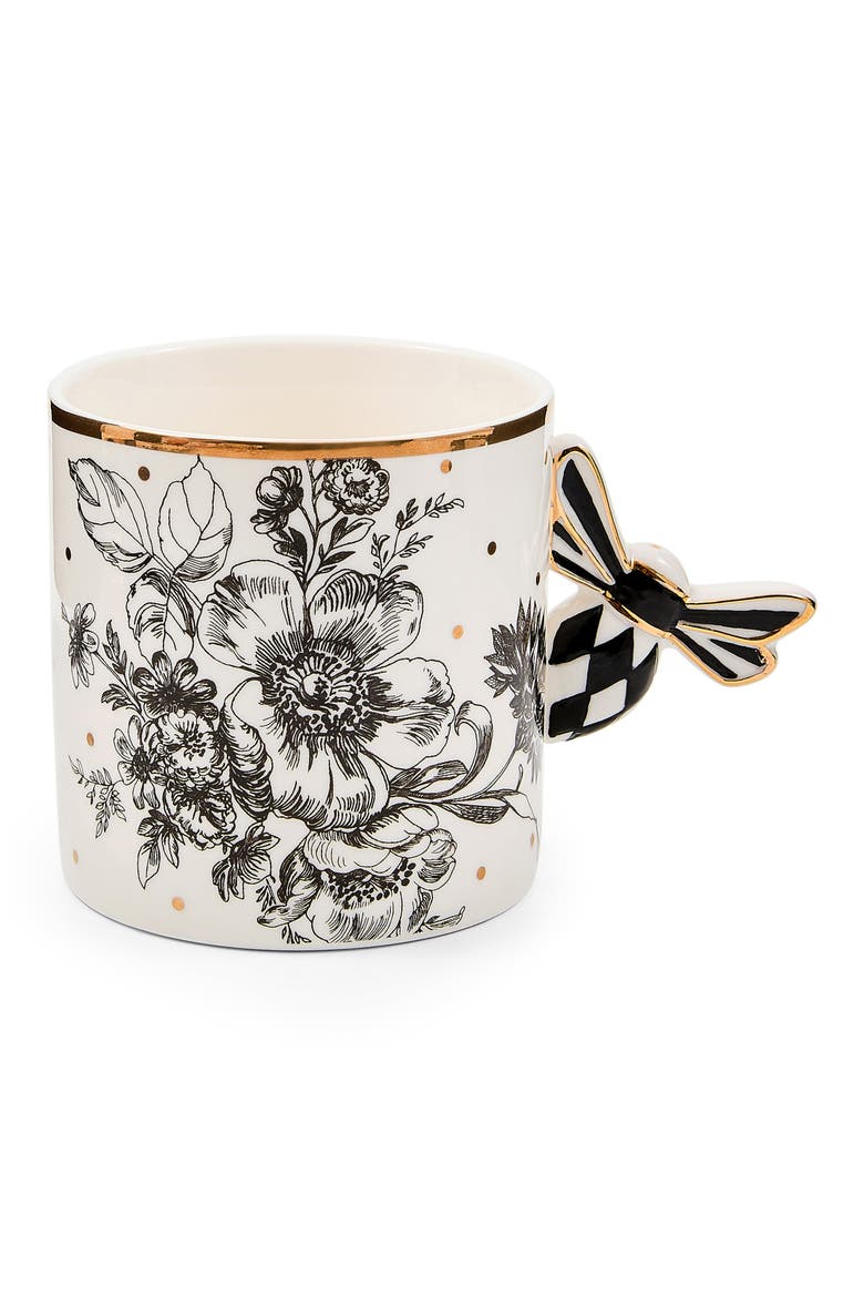 Bee Toile Cup & Saucer, Alternate, color, WHITE