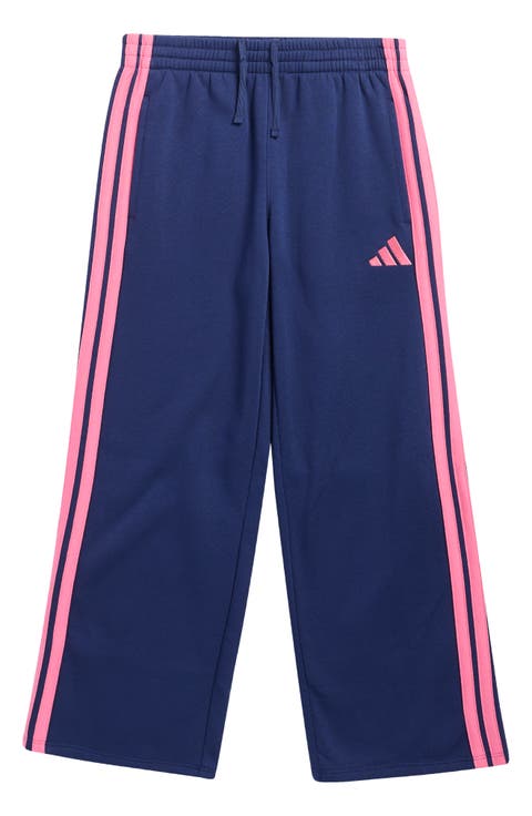 Kids' 3-Stripe Fleece Track Pants (Big Kid)