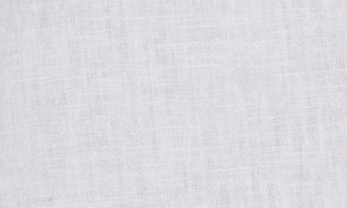 Matty M . Chrystie Linen Blend Button-up Shirt In White