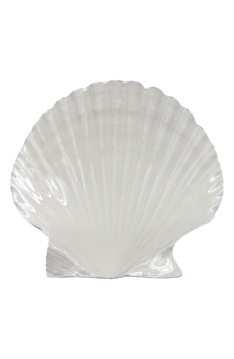 Mariposa Sand Scallop Trinket Dish, Main, color, Beige