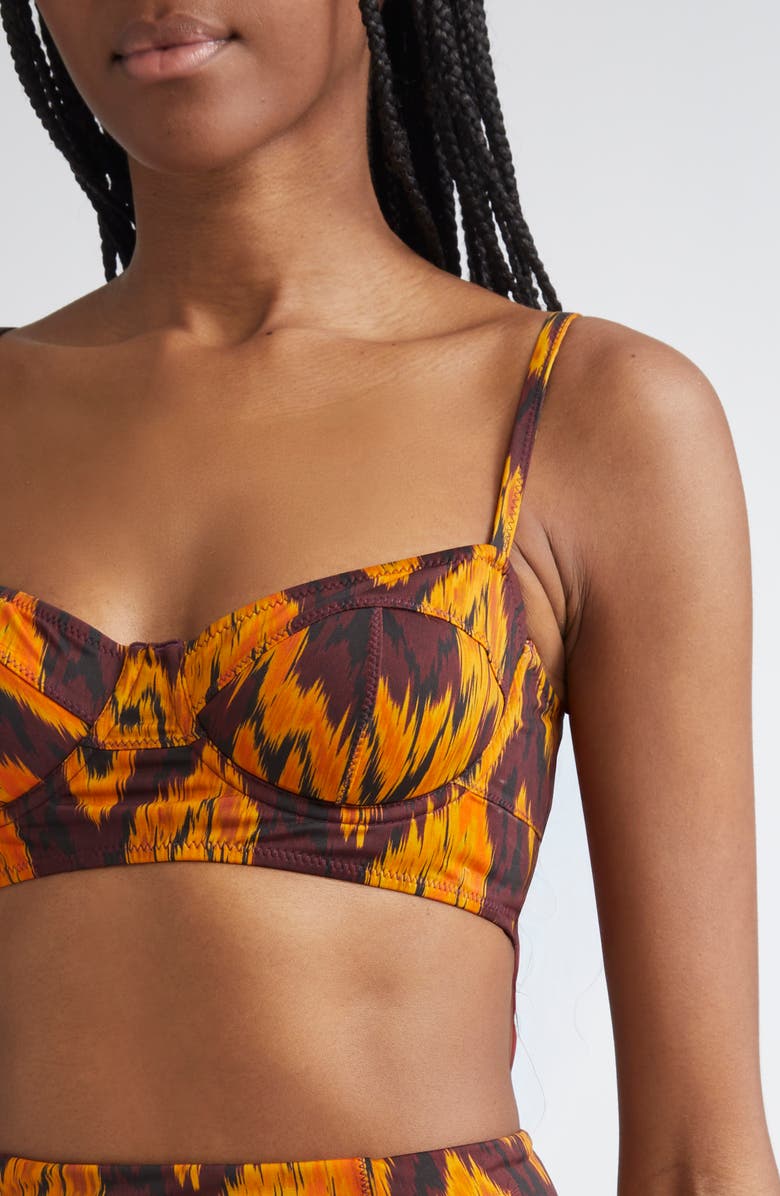 Ulla Johnson Zahara Underwire Bikini Top, Alternate, color, Terra