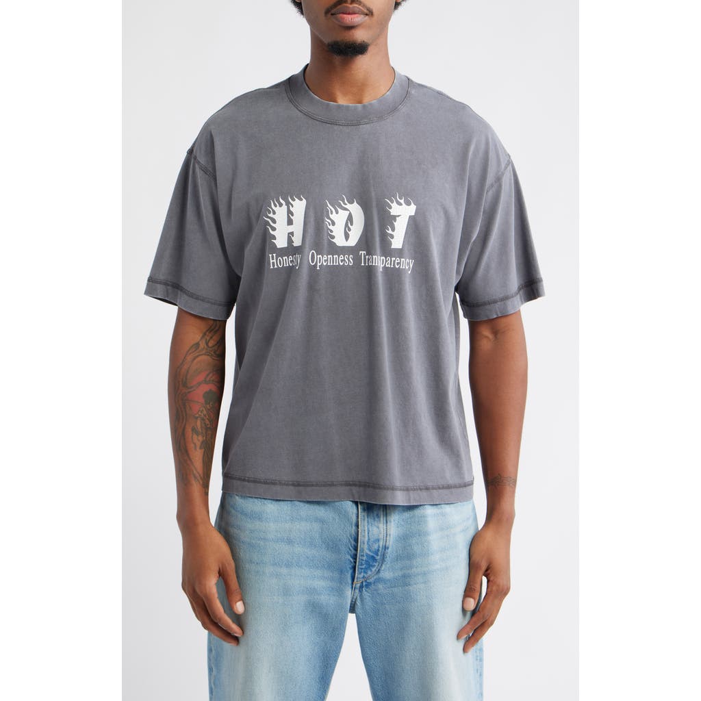 JUNGLES Hot Cotton Graphic T-Shirt in Vintage Grey  product