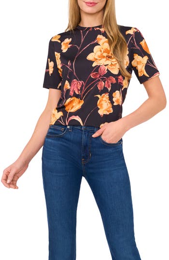 Ted Baker Floral T-shirt In Blue