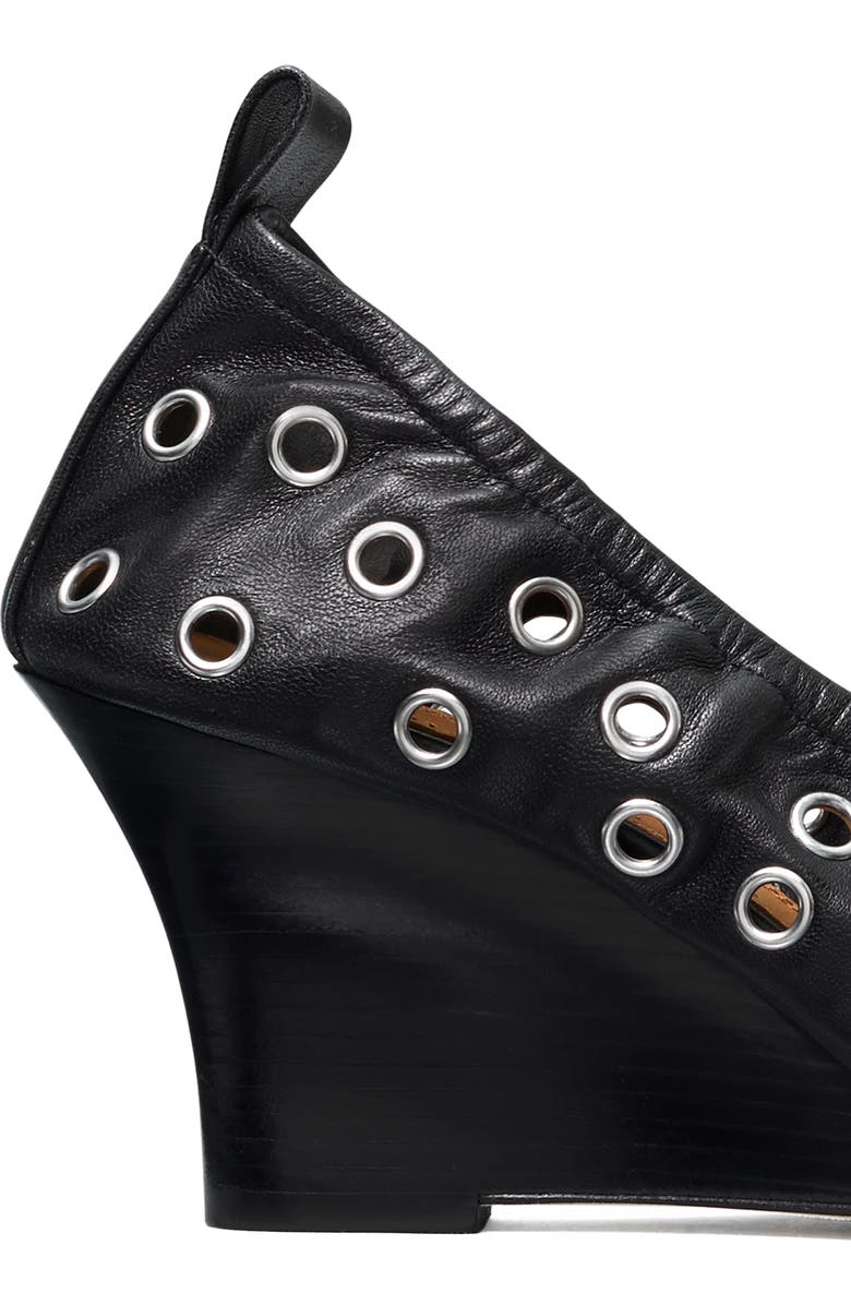 Tory Burch Grommet Wedge Pump, Alternate, color,