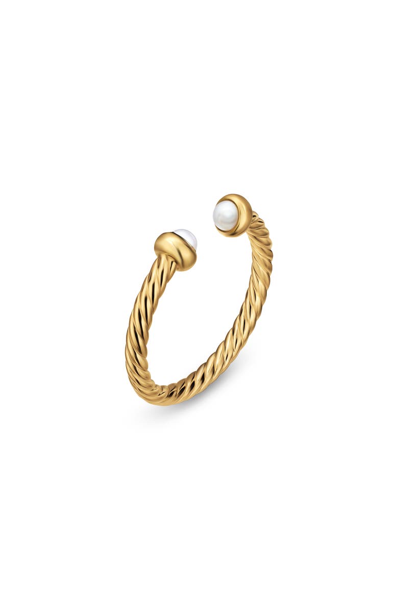David Yurman Micro Cablespira<sup>®</sup> Flex Bracelet, Alternate, color, Pearl