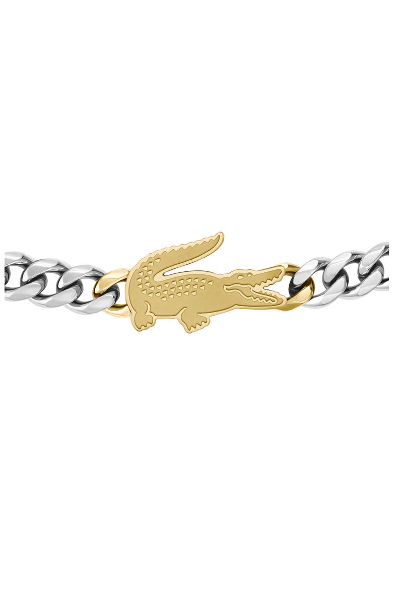 Arthor Crocodile Pendant Bracelet, Alternate, color, SILVER STAINLES STEEL