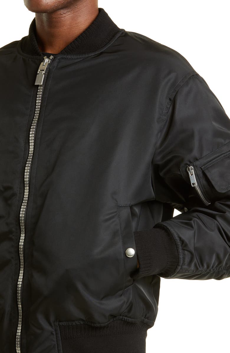 Givenchy Wool Felt Bomber Jacket, Alternate, color,