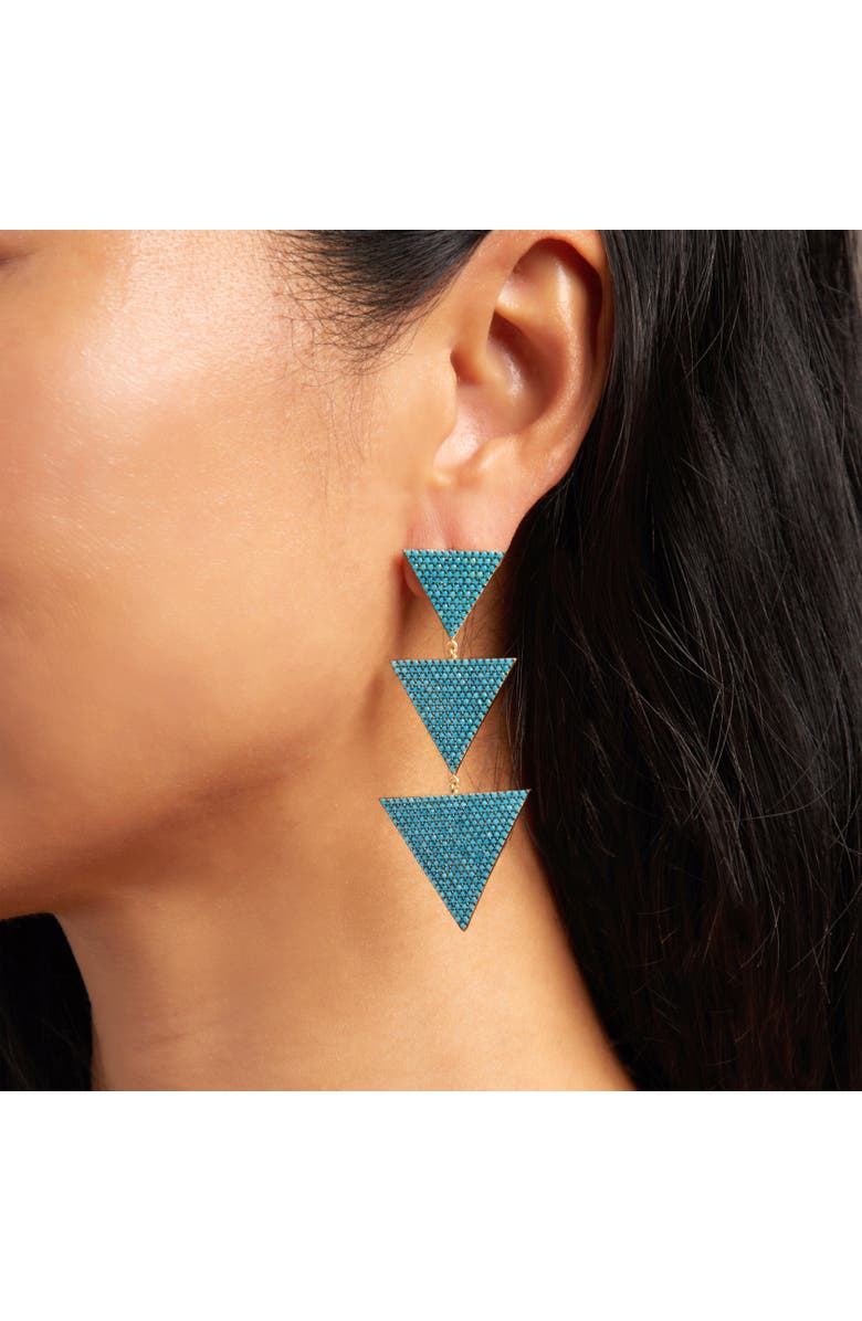 NICKHO REY Megan Earrings, Alternate, color, Turquoise/Gold