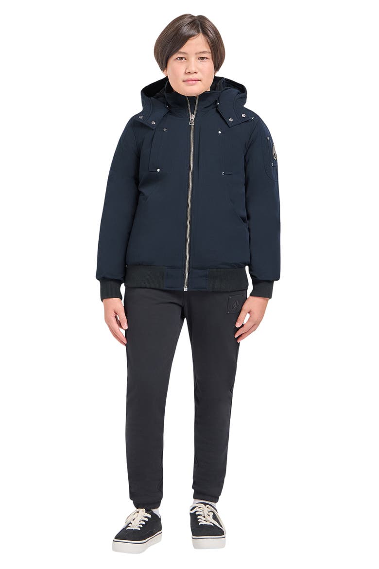 Kids' 600 Fill Power Down Bomber Jacket, Alternate, color, NAVY - 833