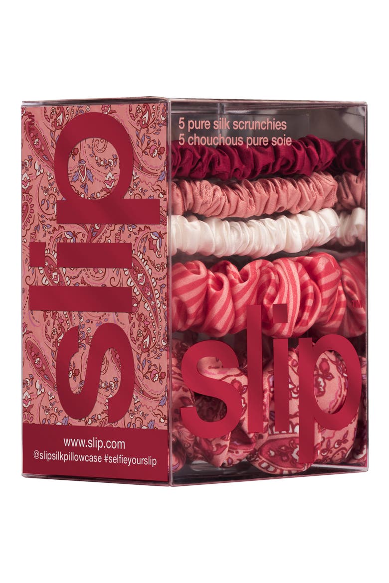 Harriet 5-Pack Assorted Scrunchies Set, Alternate, color, HARRIET
