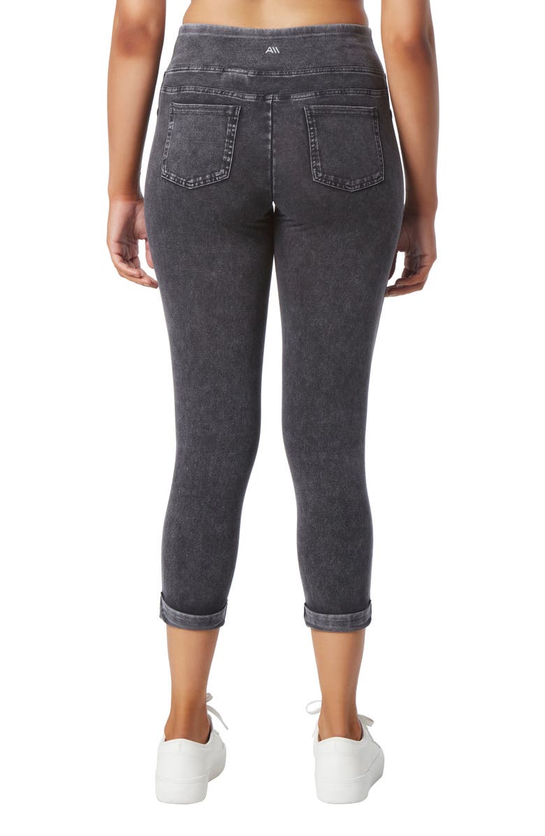 Andrew Marc Sport Rolled Cuff Crop Leggings, Alternate, color, 