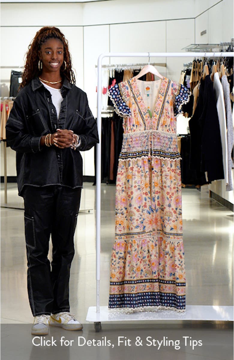 Superbloom Tapestry Cotton Dress, sales video thumbnail