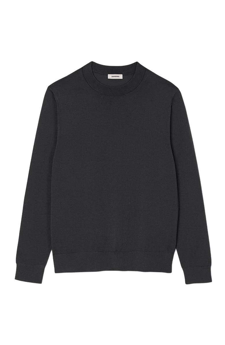 SANDRO Fine knit sweater, Alternate, color, Dark Kaki.