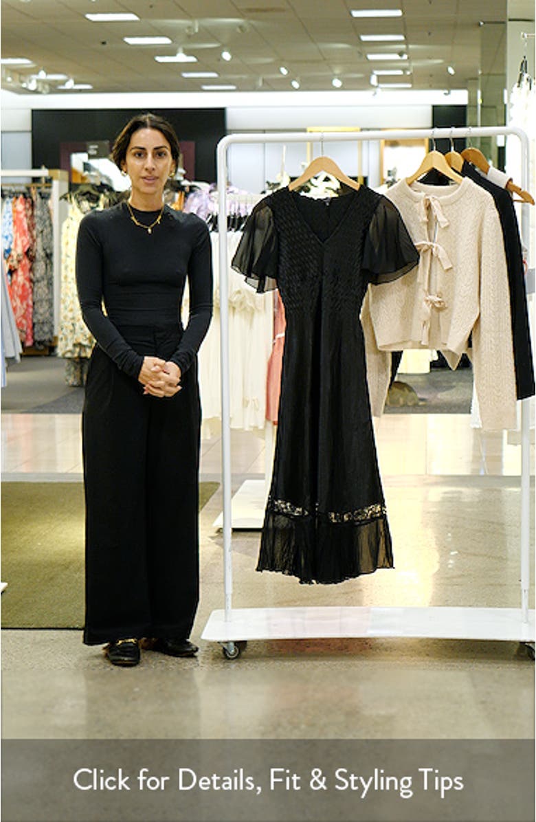 Charmeuse & Chiffon Cocktail Dress, sales video thumbnail