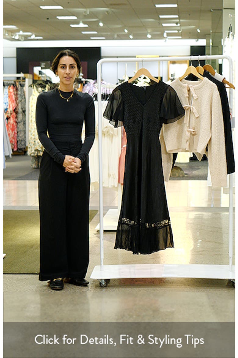 Charmeuse & Chiffon Cocktail Dress video