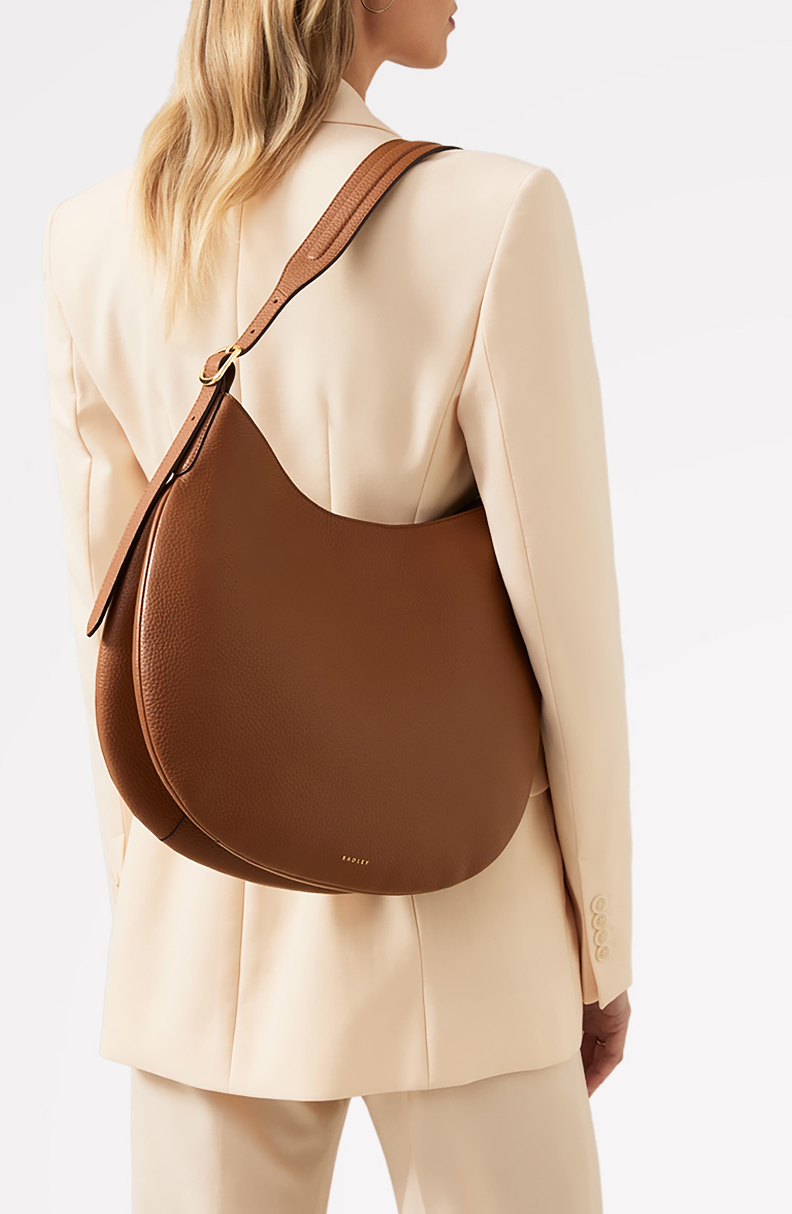 Radley Kensington Place Large Shoulder Bag, Alternate, color, Saddle