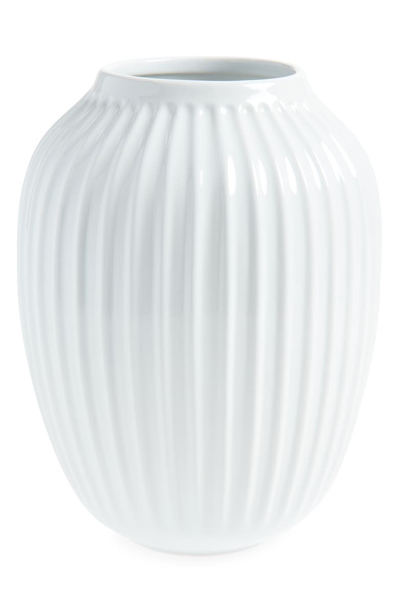 Kahler Hammershøi 10" Vase, Main, color, White