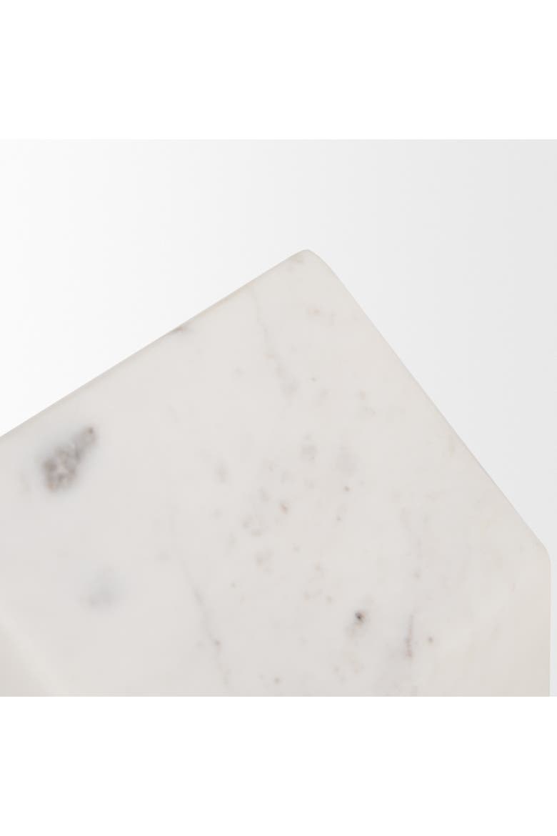 Raena Marble House Door Stopper, Alternate, color, White
