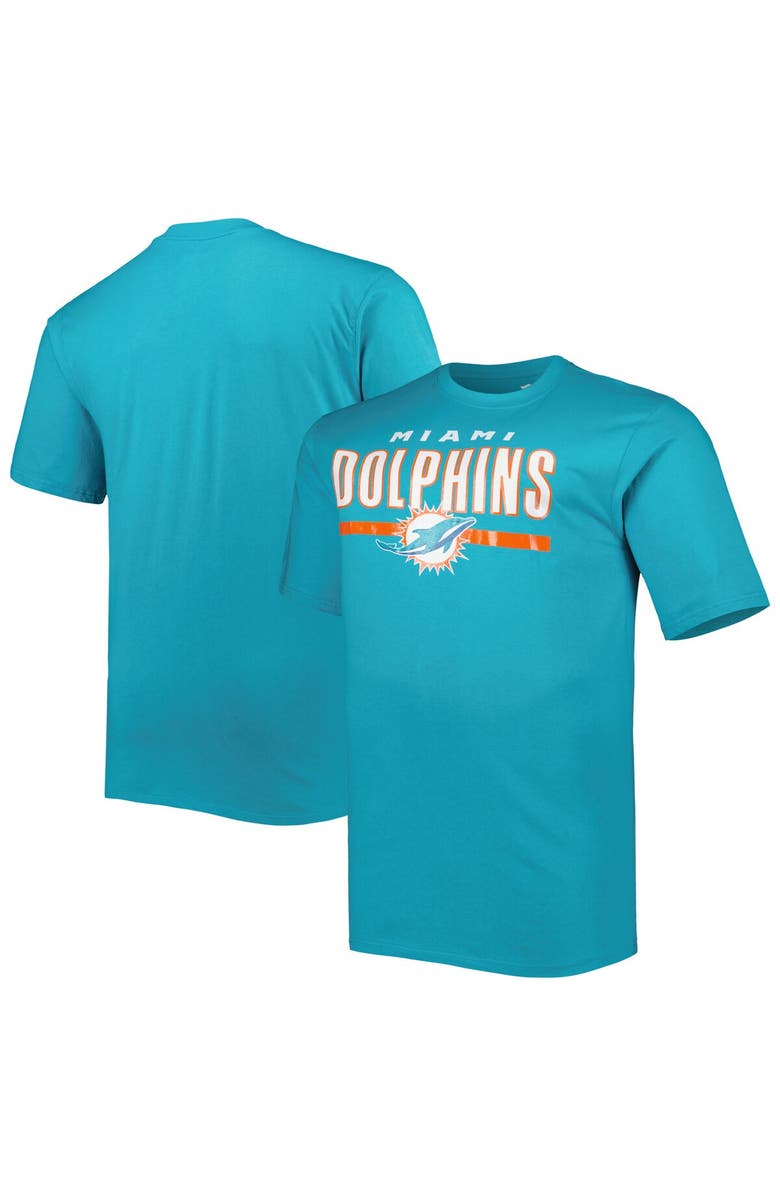 FANATICS Men's Fanatics Branded Aqua Miami Dolphins Big & Tall Speed & Agility T-Shirt, Alternate, color, 