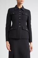 Akris Delia Double Face Virgin Wool Jacket