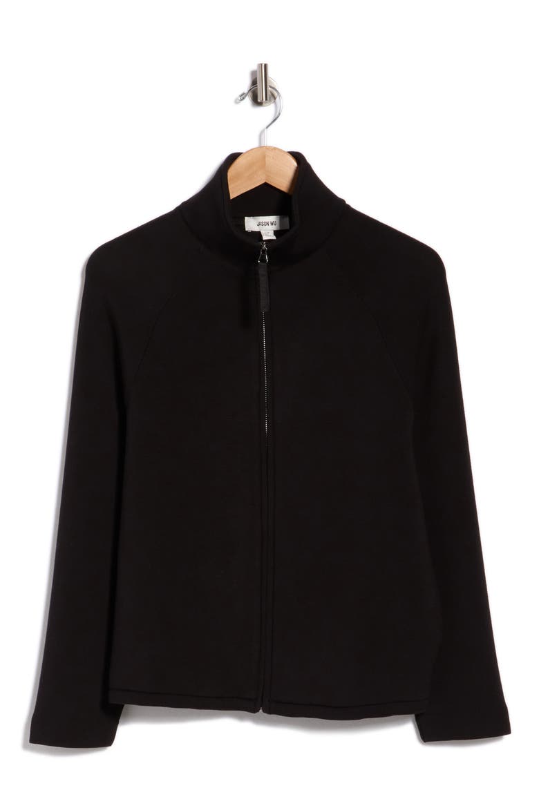 Full Zip Sweatshirt, Main, color, BLACK