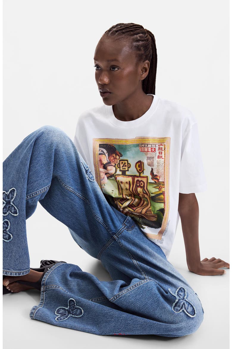 Cotton T-Shirt, Alternate, color, WHITE