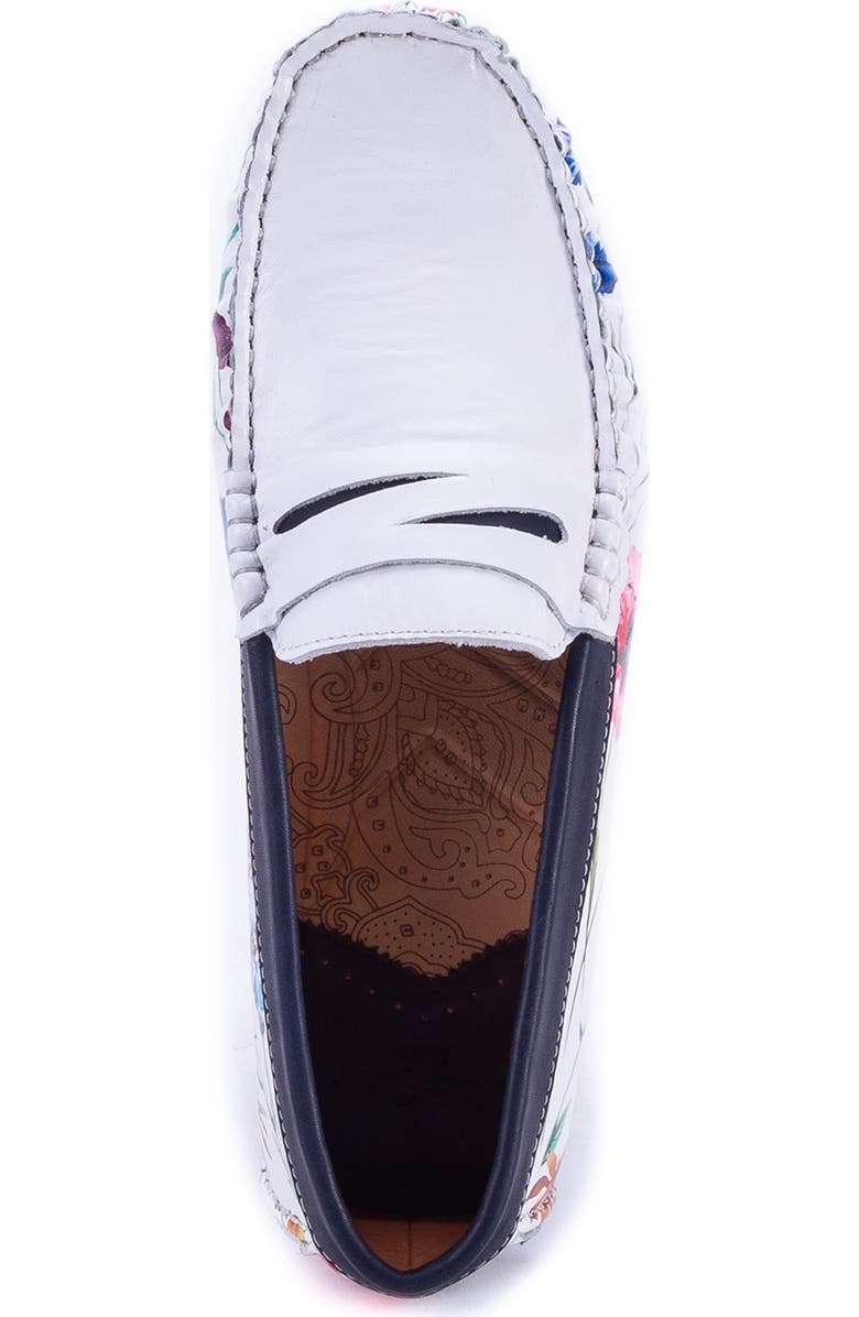 Robert Graham Jardin Embossed Leather Loafer, Alternate, color,