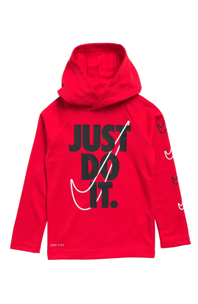 Nike Kids' Sportball Thermal Hoodie, Main, color, University Red