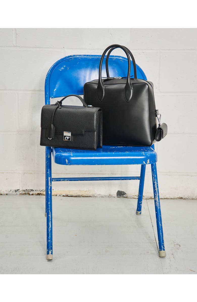 WE-AR4 The Retro Trunk Crossbody Bag, Alternate, color, Black