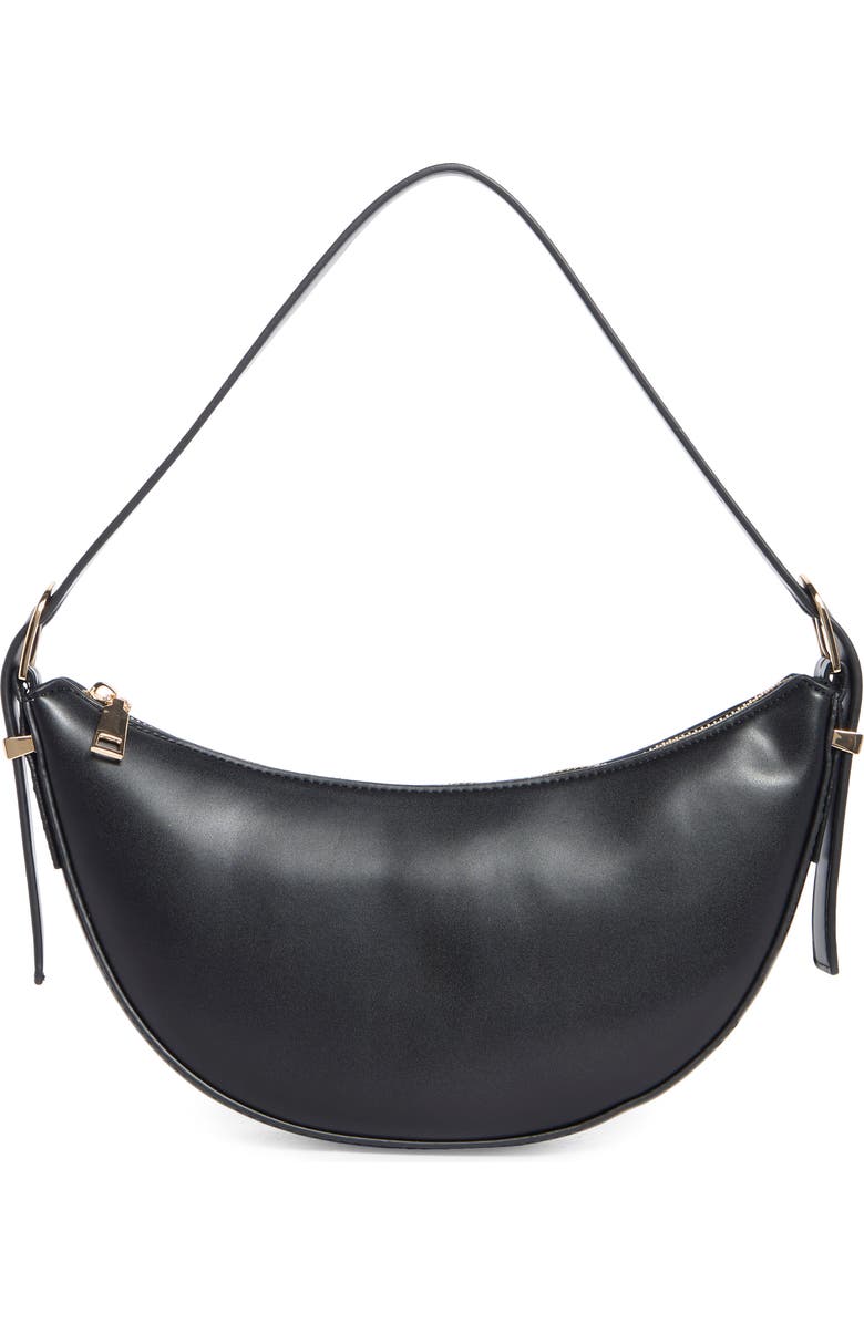 URBAN EXPRESSIONS HANDBAGS Crescent Shoulder Bag, Main, color, Black