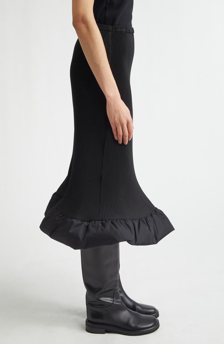 MELITTA BAUMEISTER Puffle Ripple Midi Skirt, Alternate, color, Black
