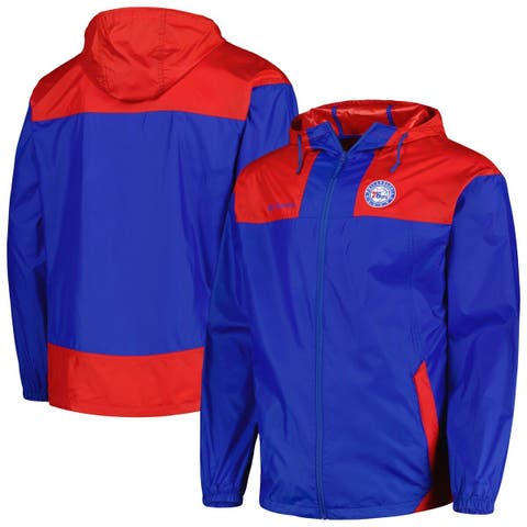 Men's Columbia Royal Philadelphia 76ers Flash Forward Challenger Full-Zip Hoodie