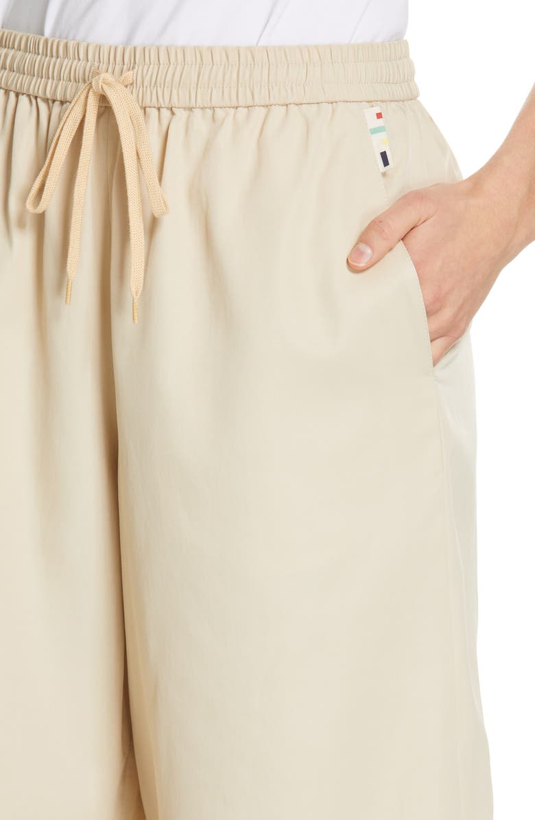 Tibi Drapey Tech Suiting Shorts, Alternate, color, 