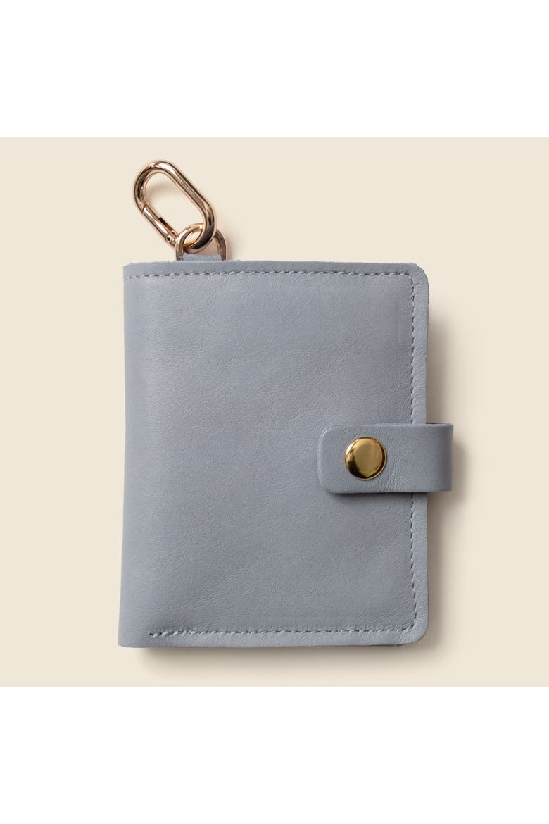 Wallet with Snap and Key Ring, Main, color, Ice Blue