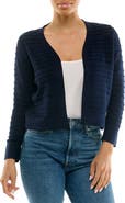 Nina Leonard Ottoman Knit Bolero Cardigan