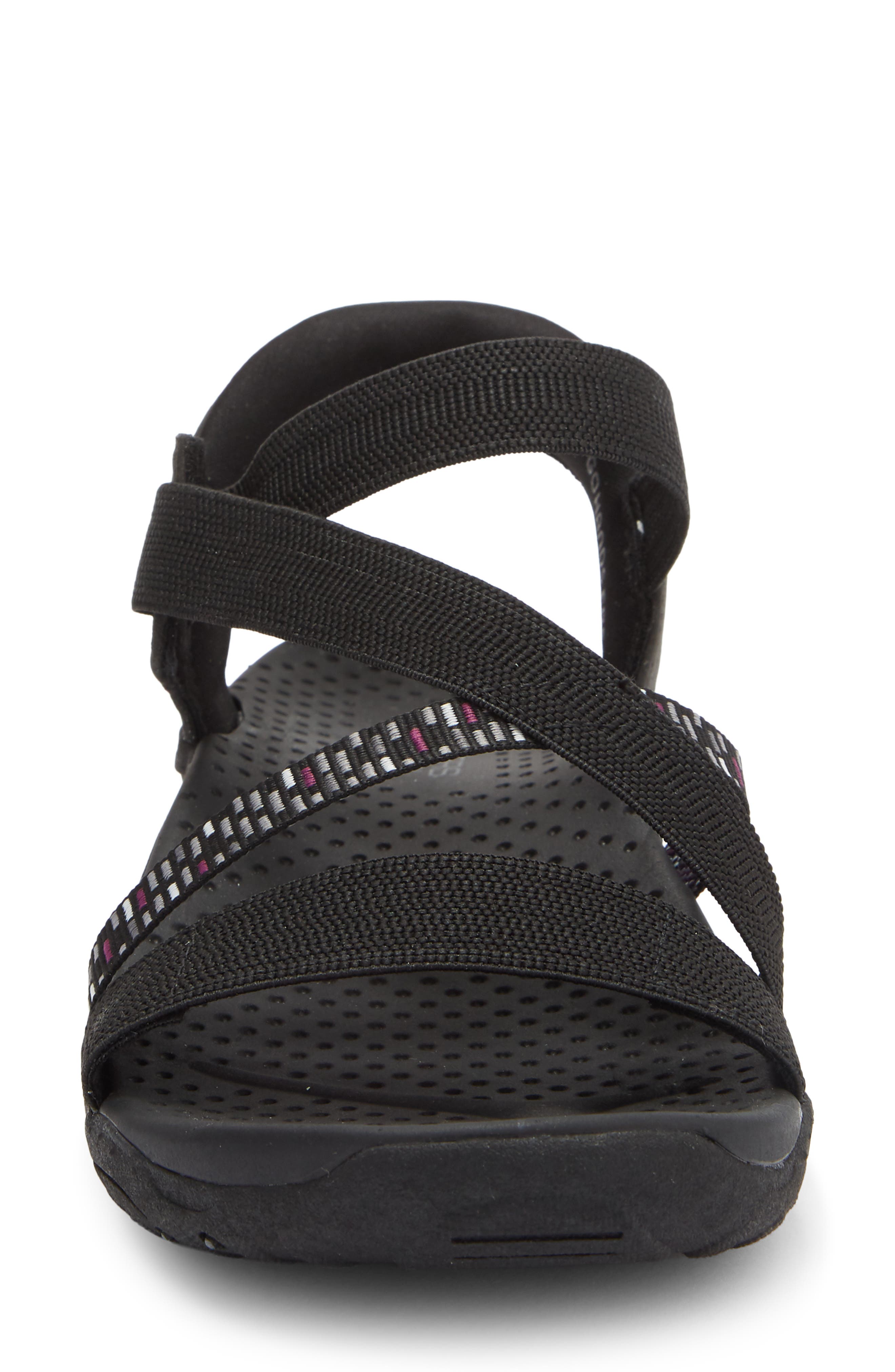 Reggae Swift Fit Sandal, Alternate, color, BLACK