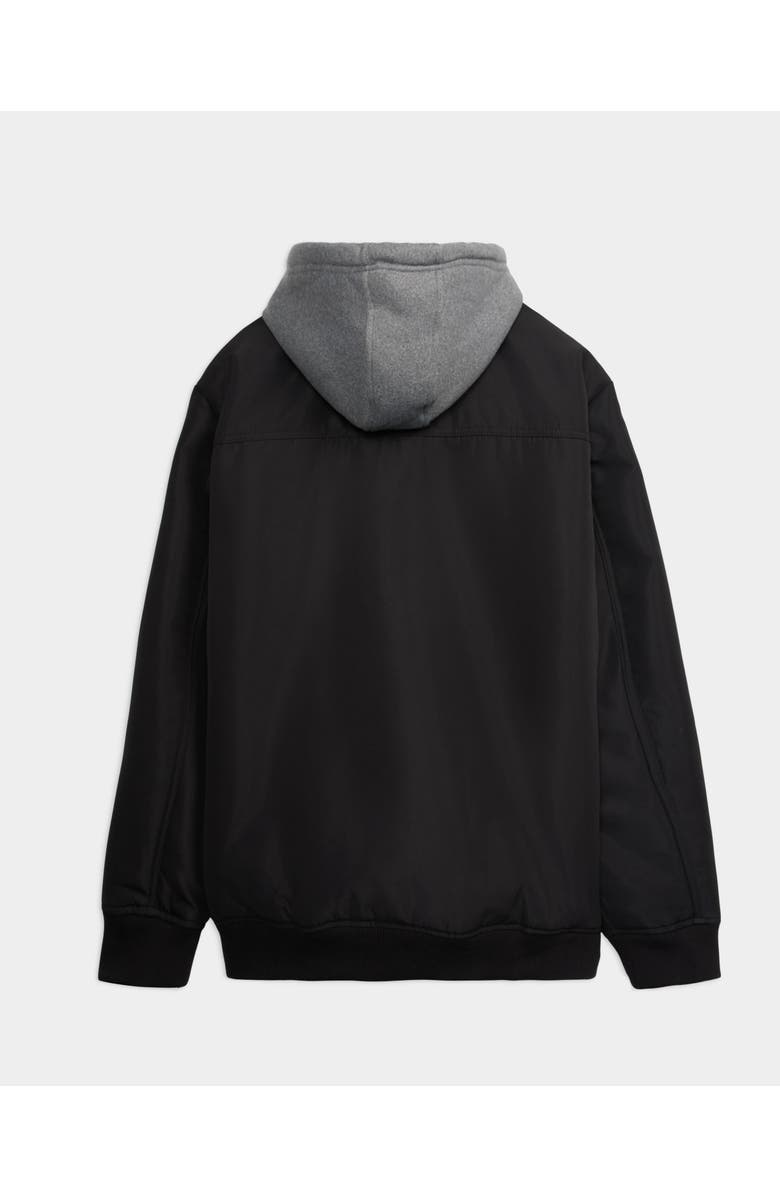 ECKO Triple threat faux shearling Bomber Jacket, Alternate, color, Black