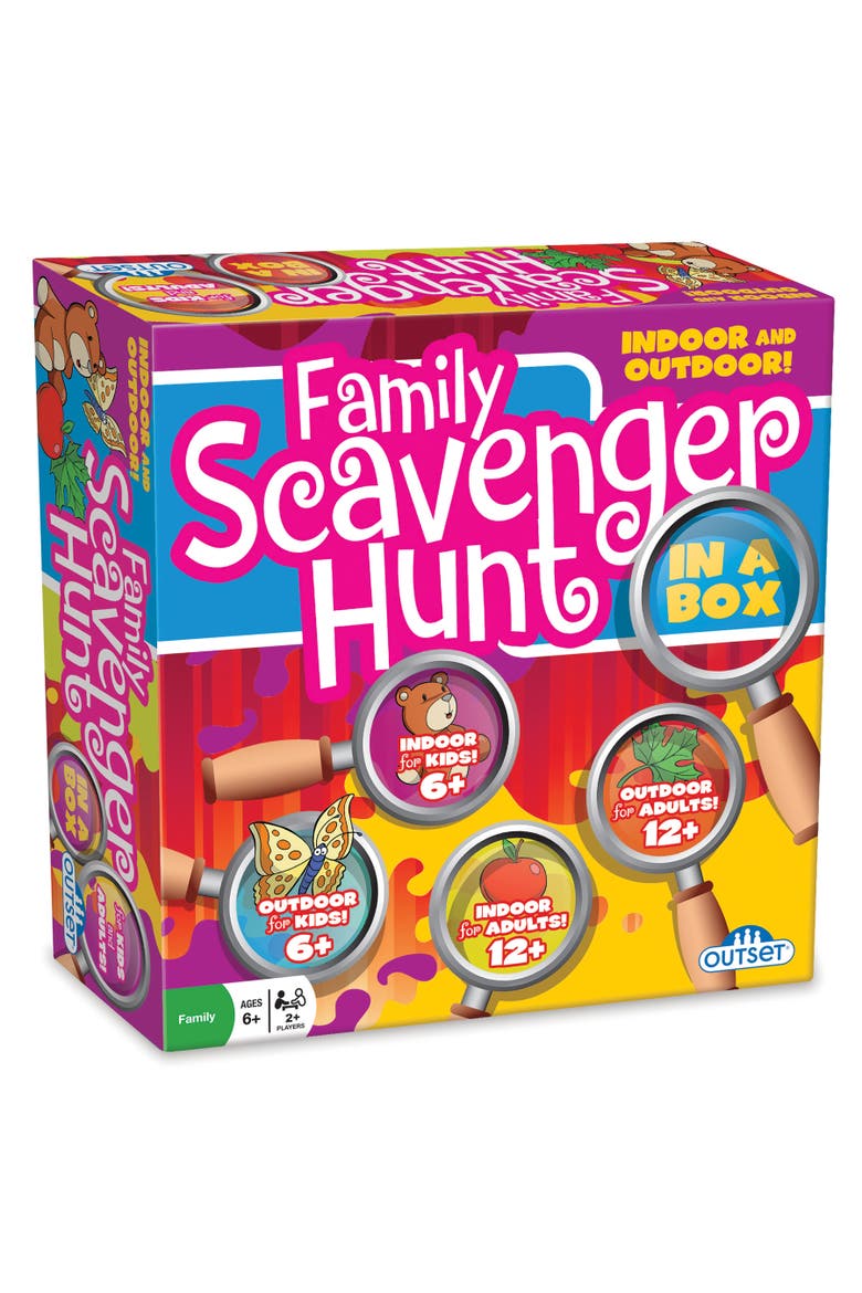 Family Scavenger Hunt in A Box Card Game, Main, color, Multicolored