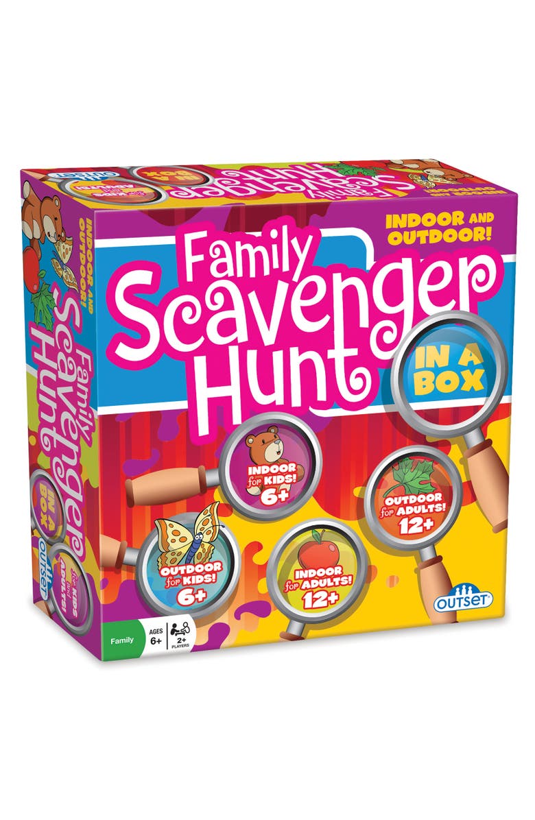 Outset Family Scavenger Hunt in A Box Card Game, Main, color, Multicolored
