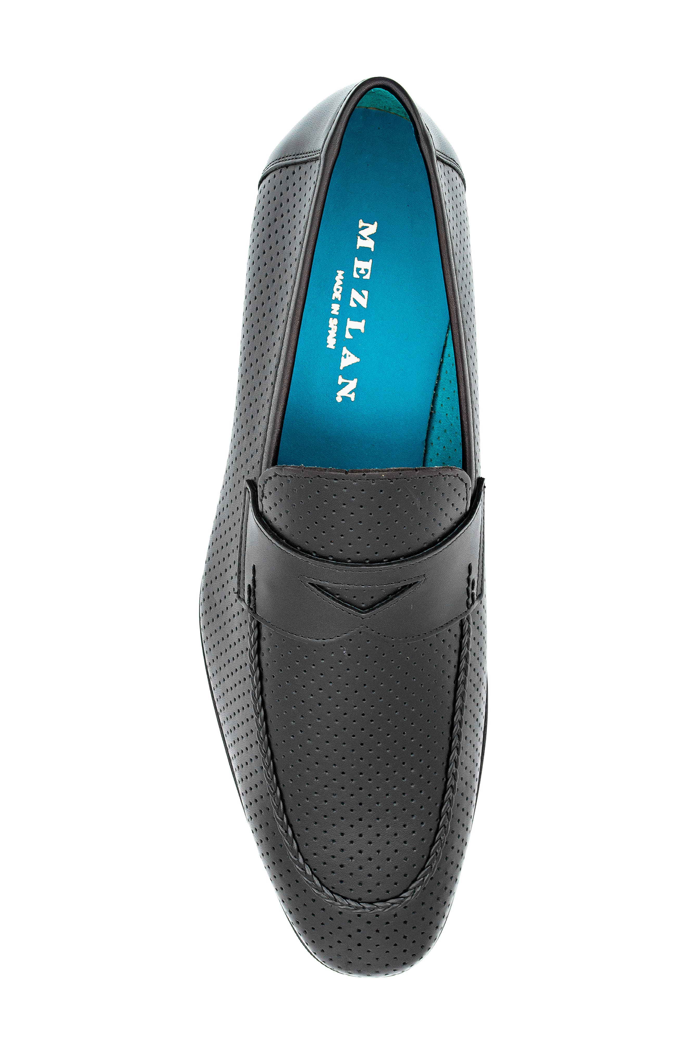 Mezlan Cueva Perforated Penny Loafer, Alternate, color, 
