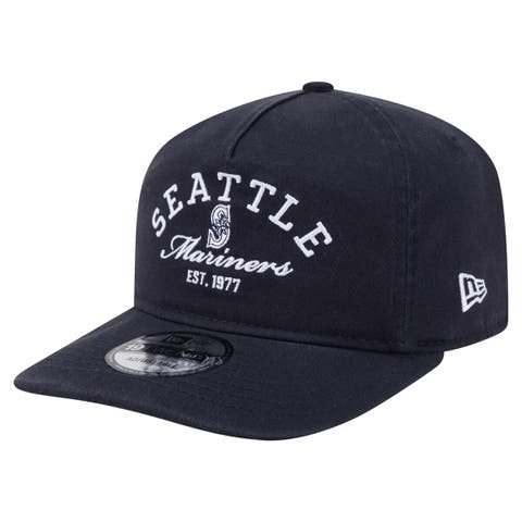 Men's New Era Navy Seattle Mariners Stacked 19TWENTY Adjustable Hat