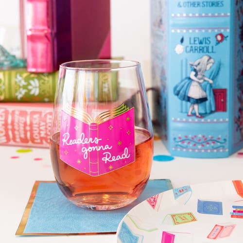 Jollity & Co Book Club Wine Glass In Readers Gonna Read