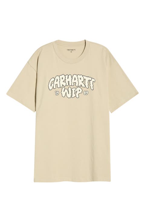 Cloud Script Cotton Graphic T-Shirt