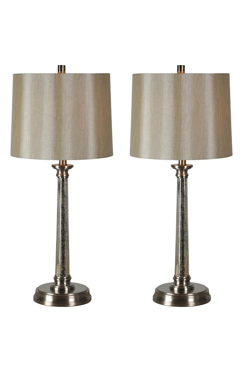 Renwil Brooks Set of 2 Table Lamps, Main, color, Satin Nickel